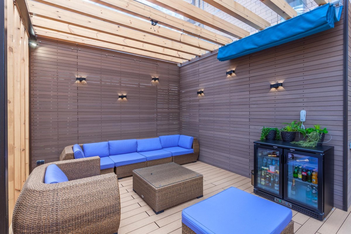 Зона отдыха в сауне