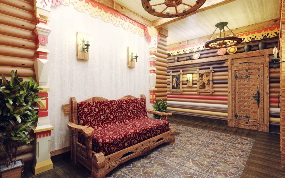 Комната в народном стиле