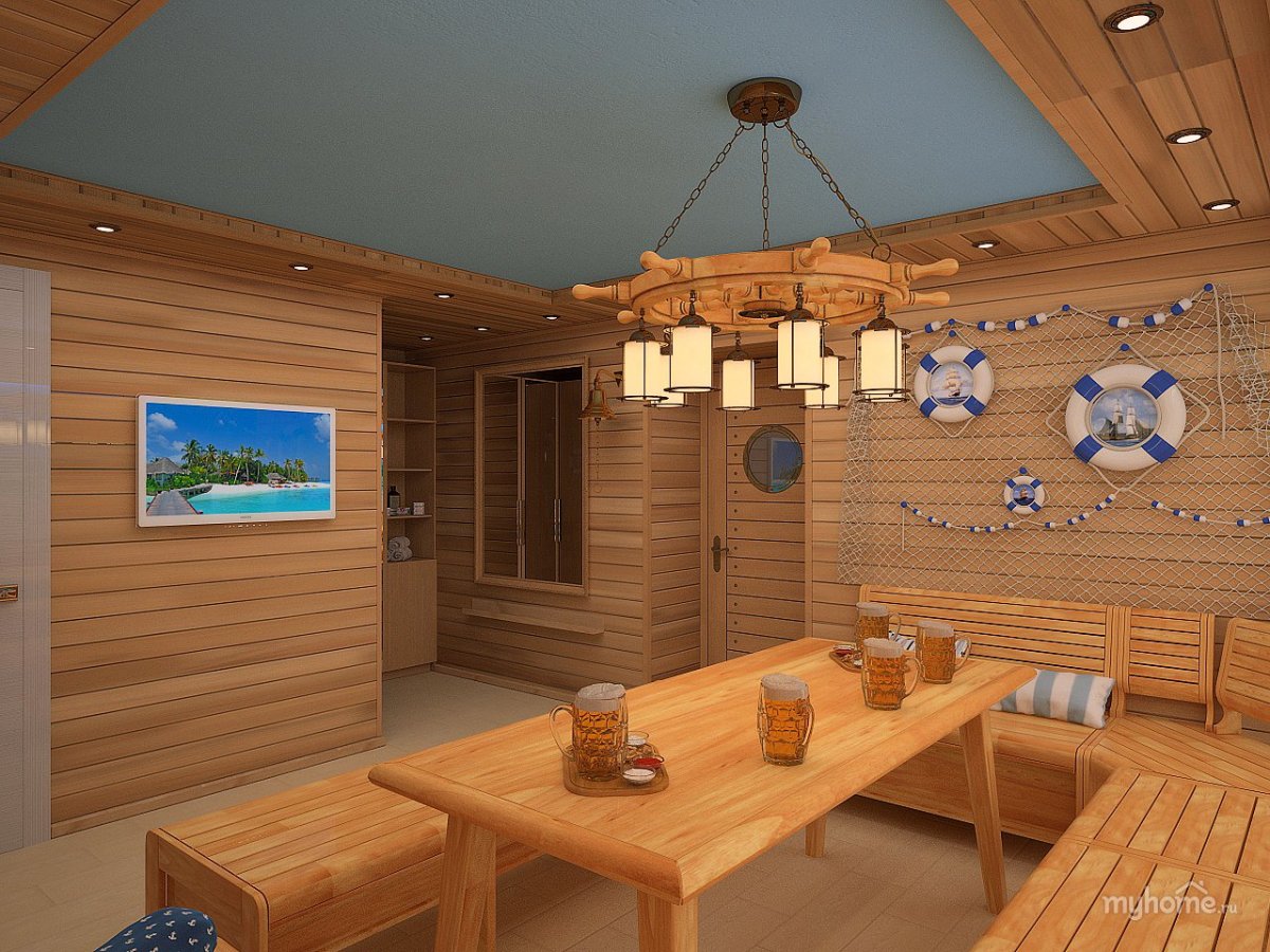 Светильники для комнаты отдыха в бане