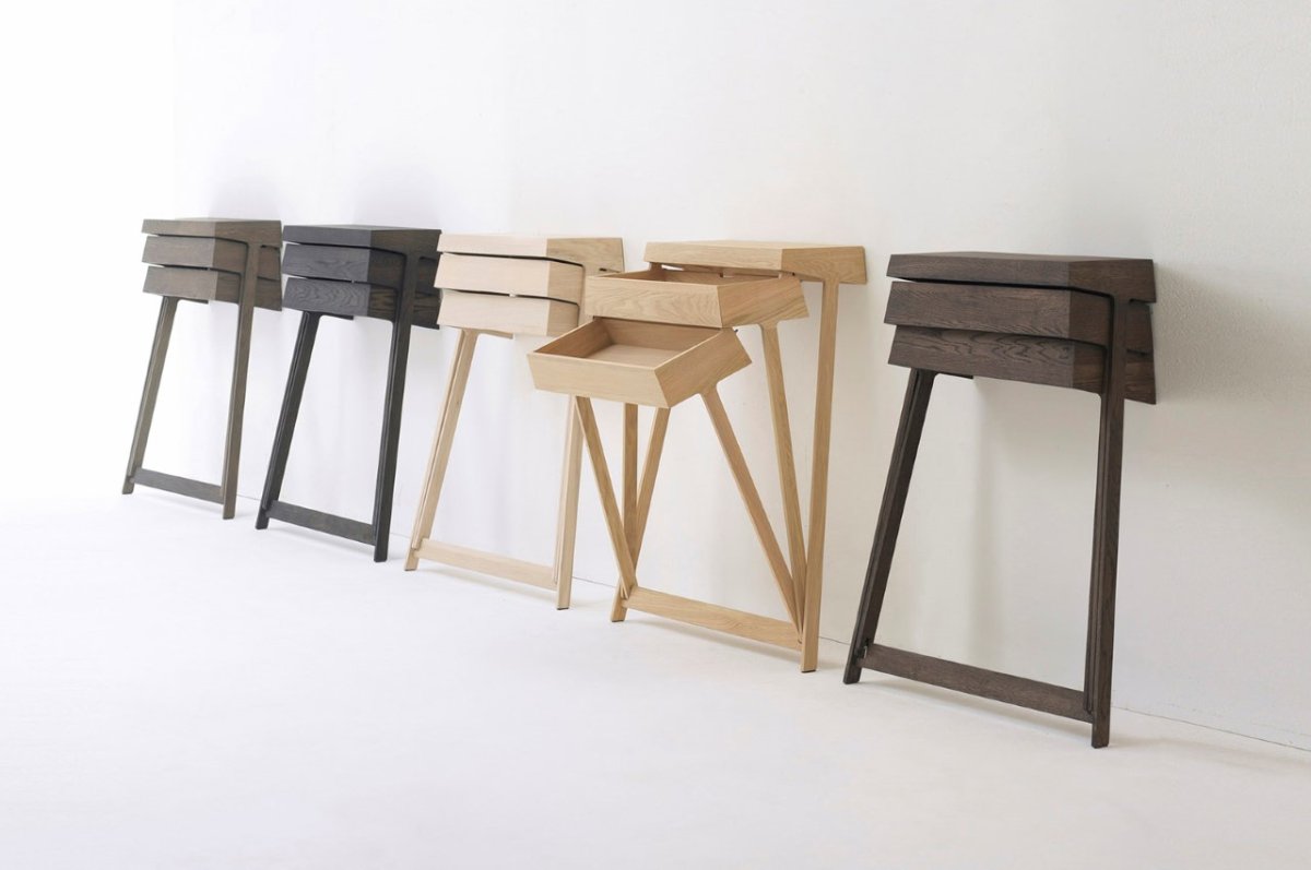 Консольный стол складной в стену