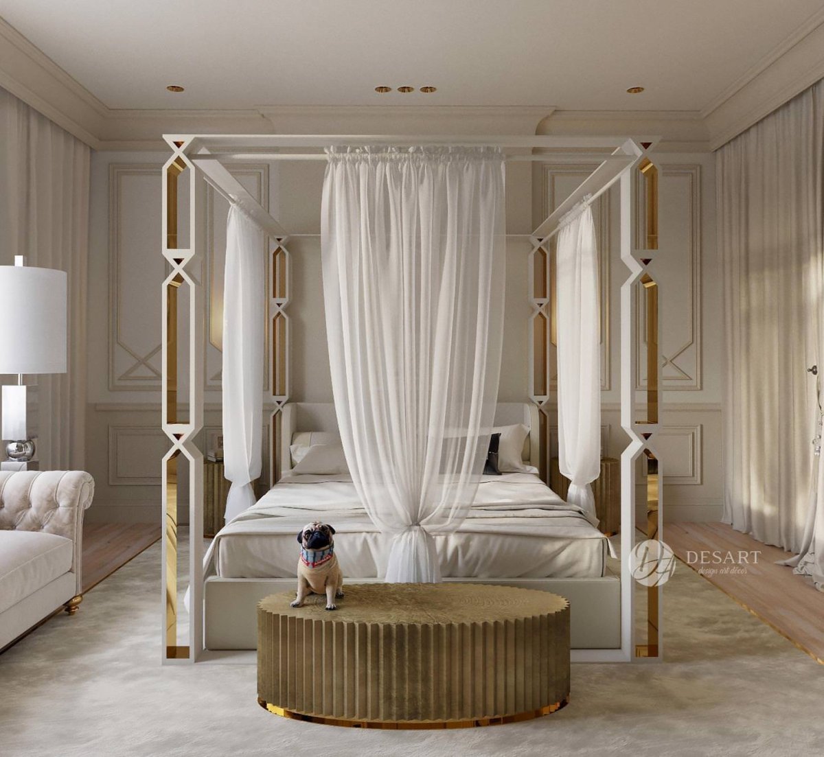 Кровать с балдахином Неоклассика