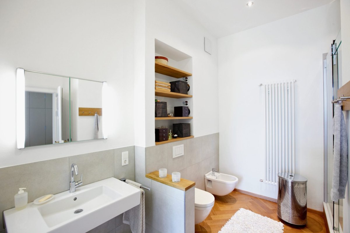 Полки из ГКЛ В ванной