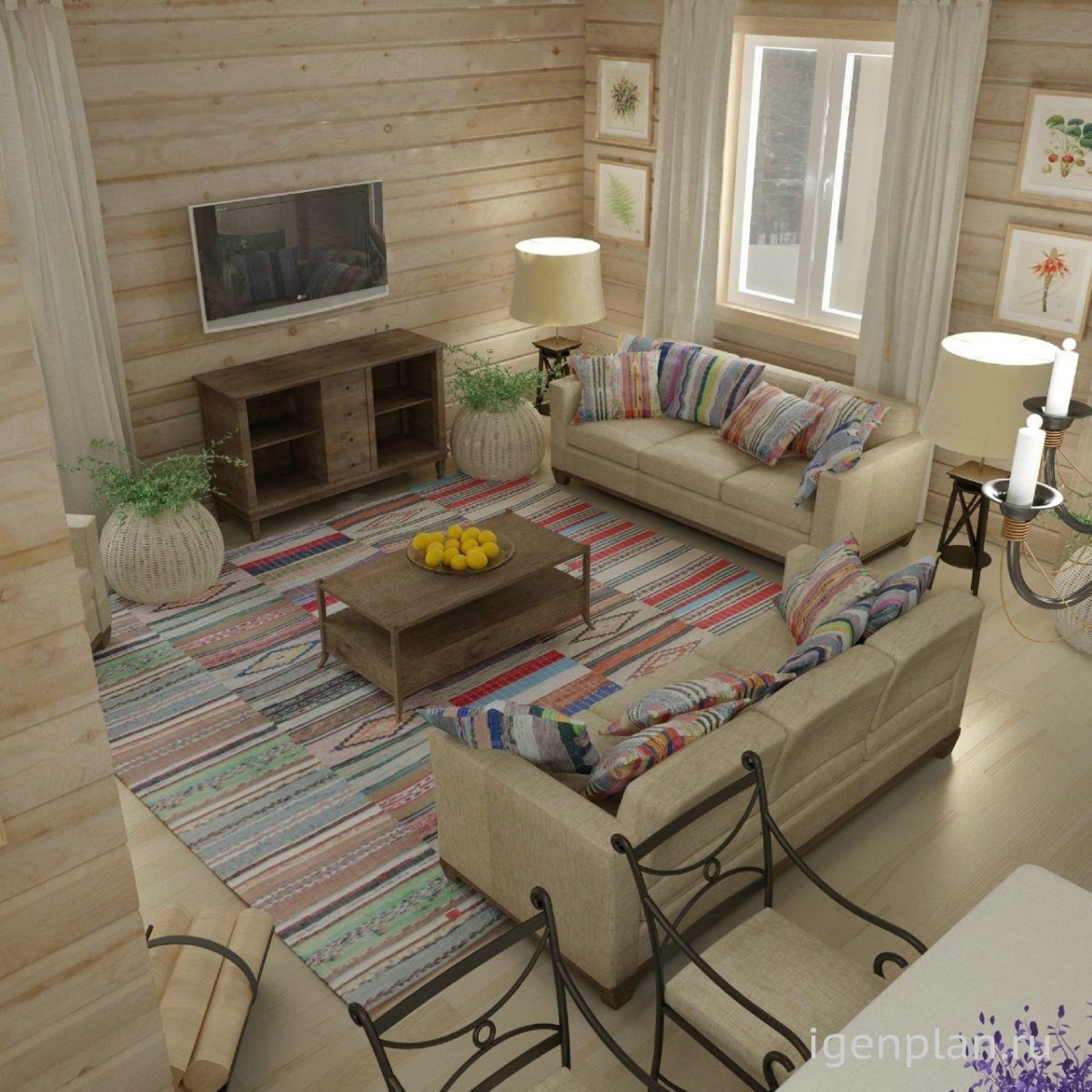 Маленькая гостиная на даче