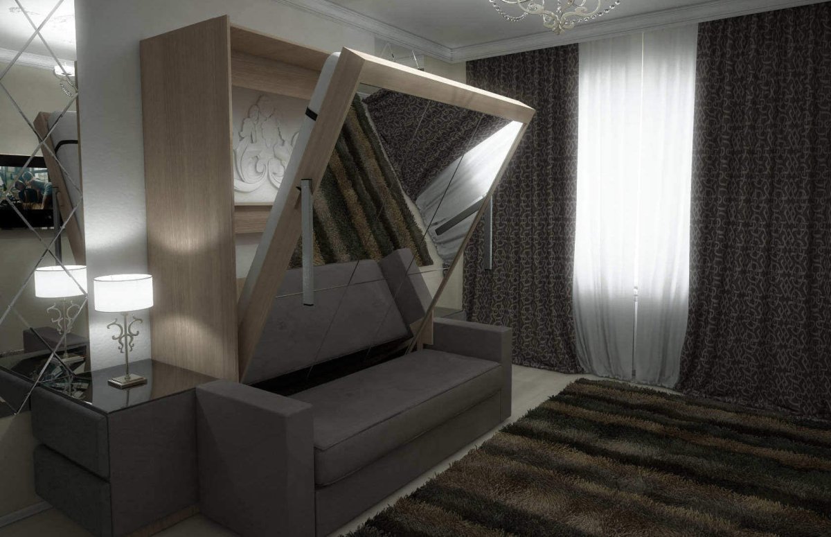 Подъёмная кровать Оптимум «2-х спальная»