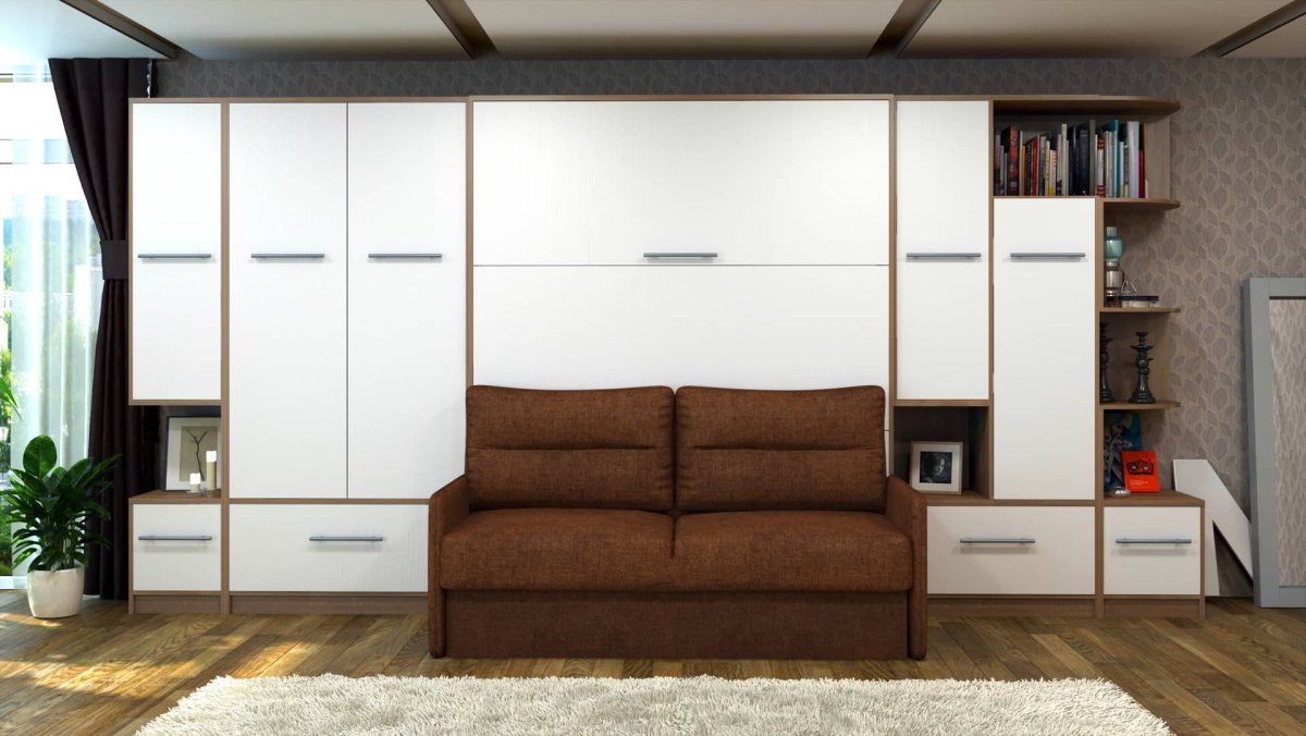 Шкаф-кровать диван трансформер TRANSMEB блюз