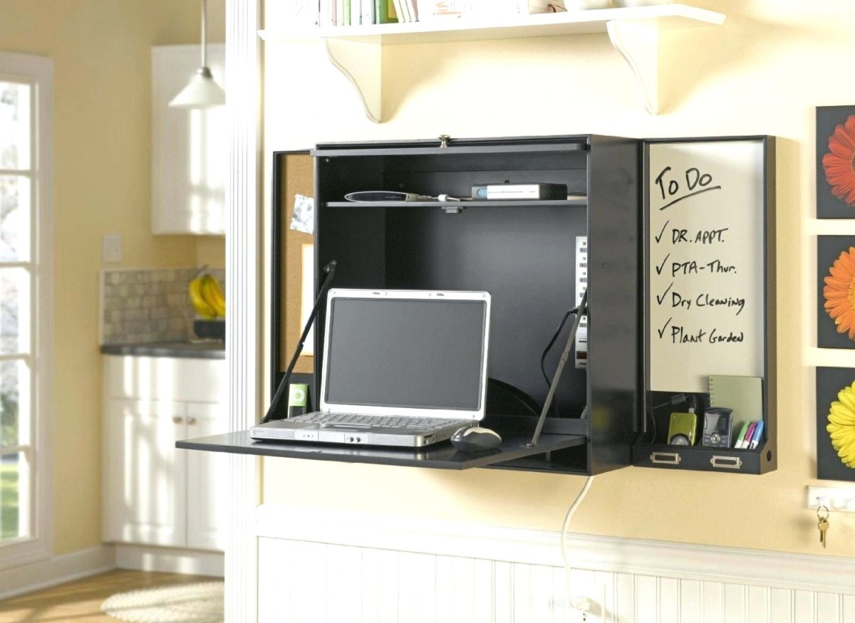 Настенное рабочее место для ноутбука