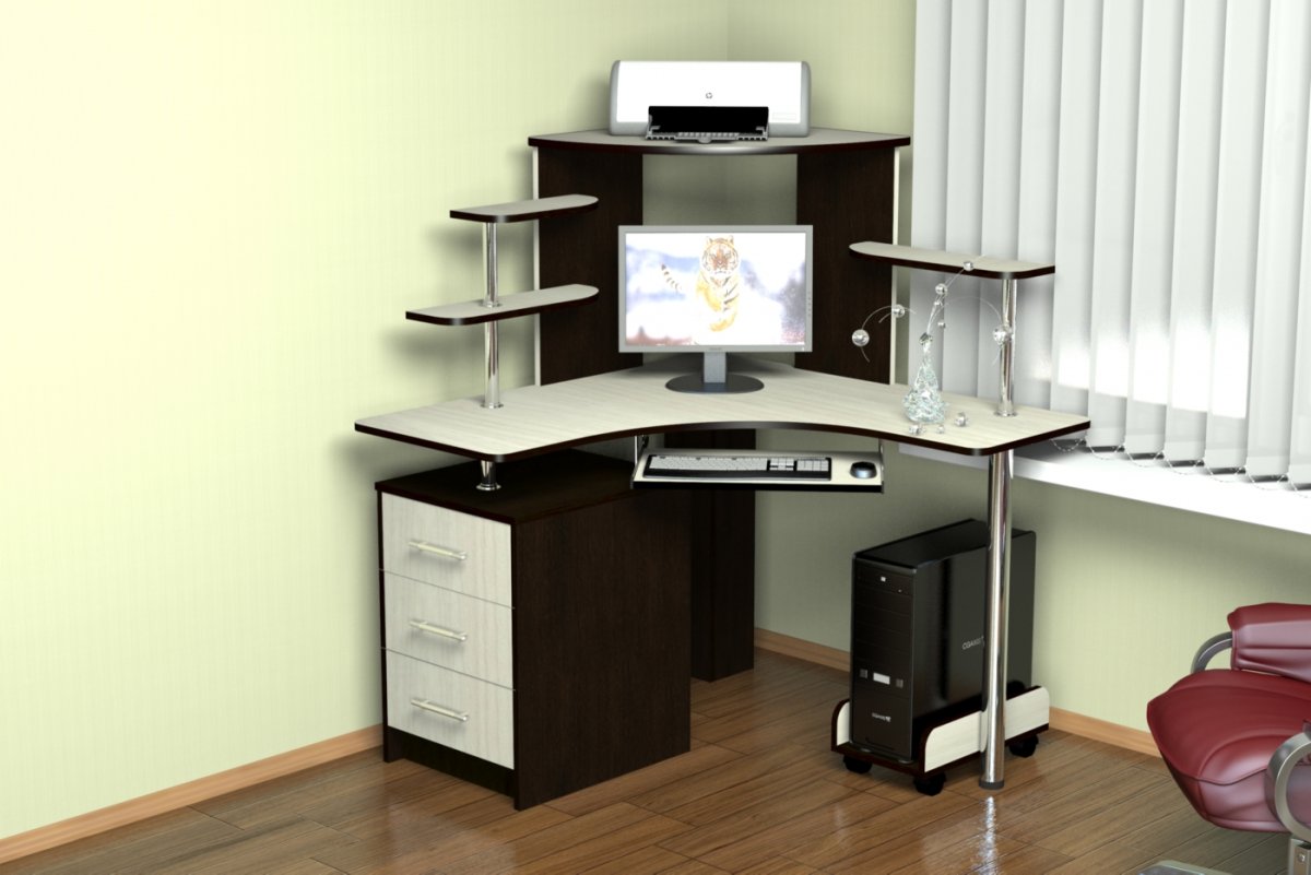 Угловой компьютерный стол
