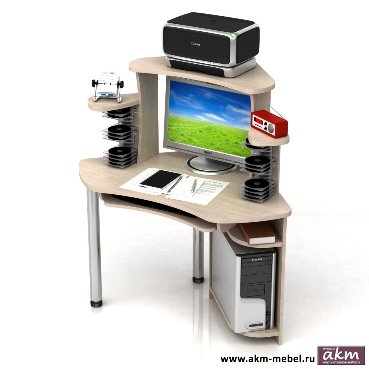 Стол компьютерный угловой КС 2025 ВАСКО