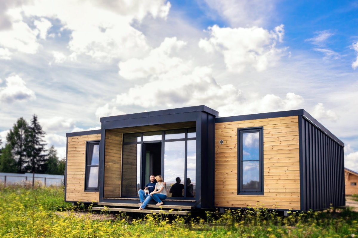 Tiny House с односкатной крышей