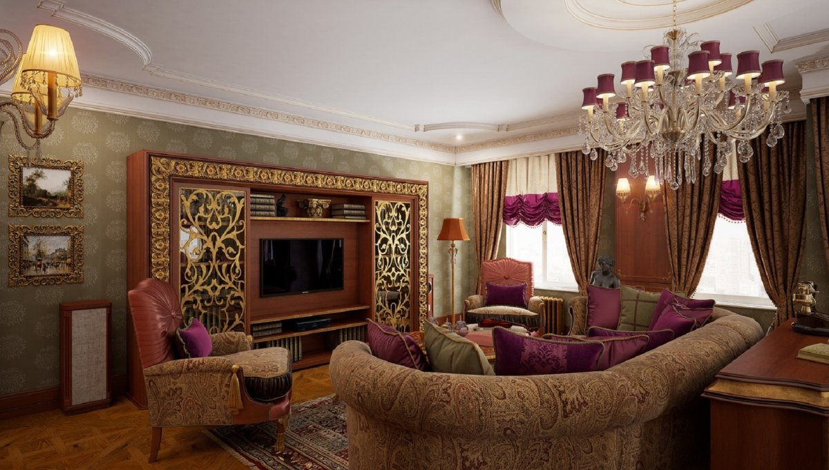 Гостиная в стиле Барокко