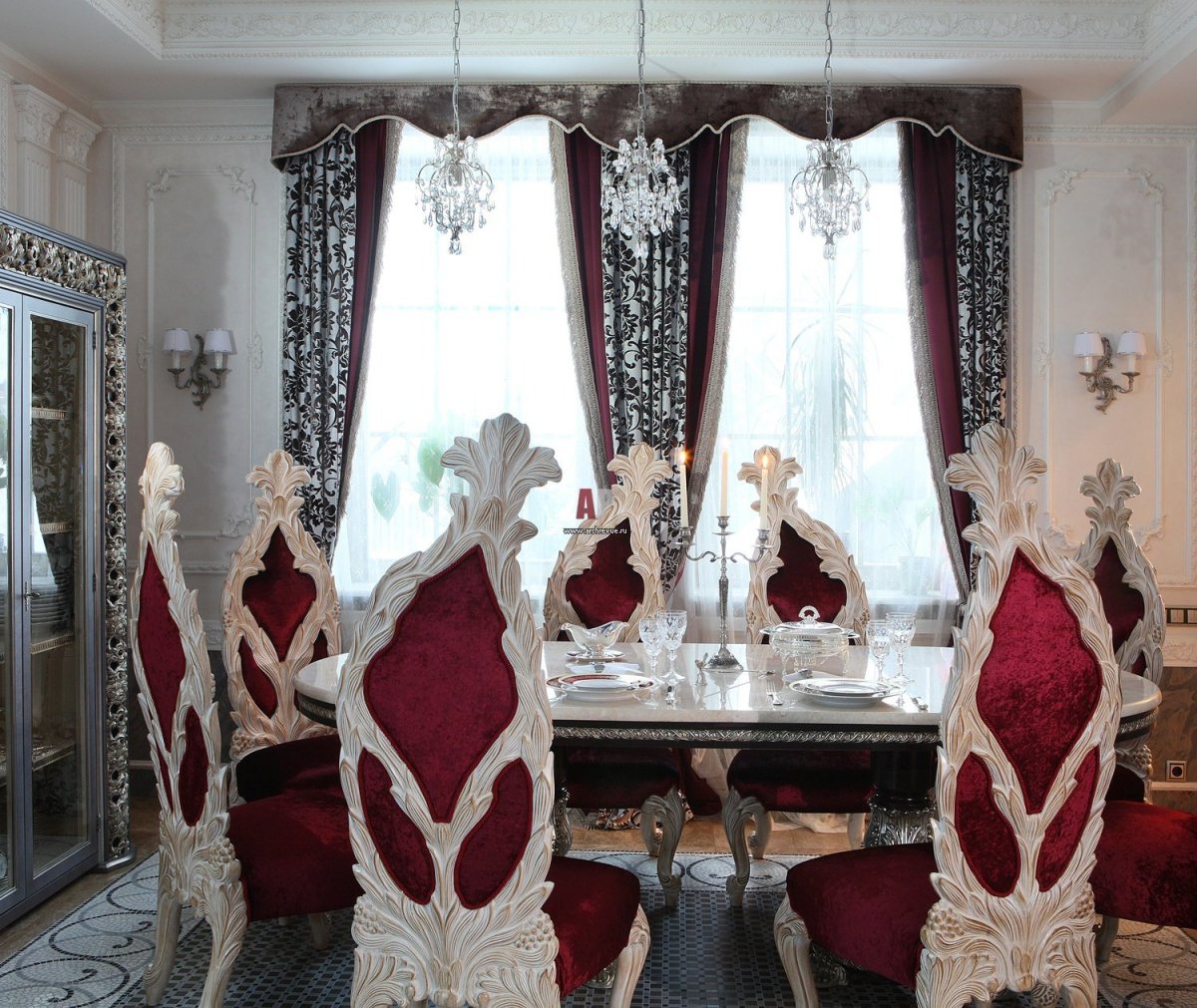 Шторы рококо