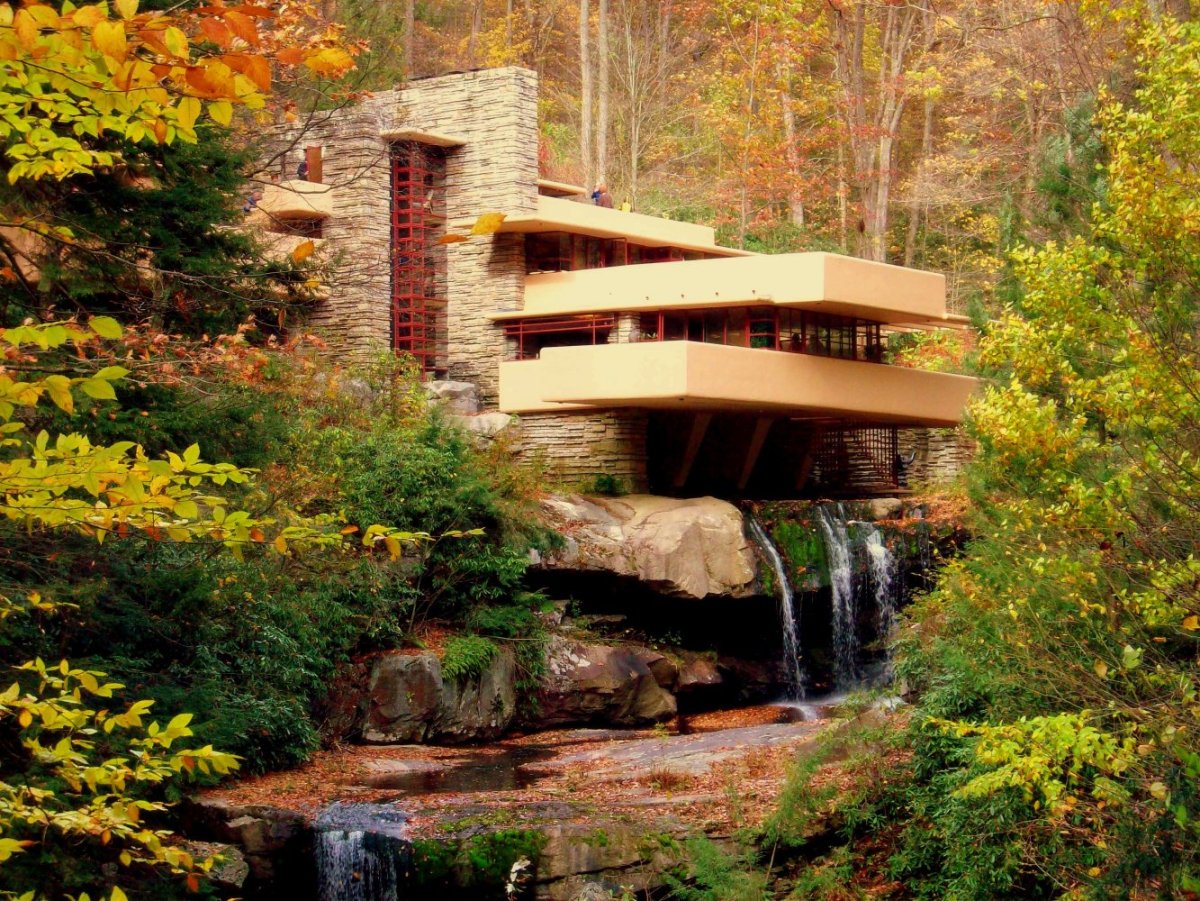 Фрэнк Ллойд Райт Frank Lloyd Wright дом над водопадом