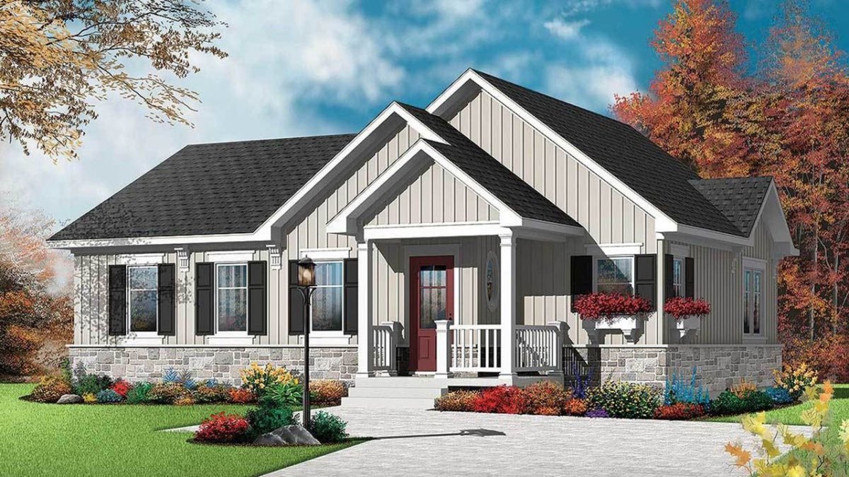 Канадский одноэтажный дом