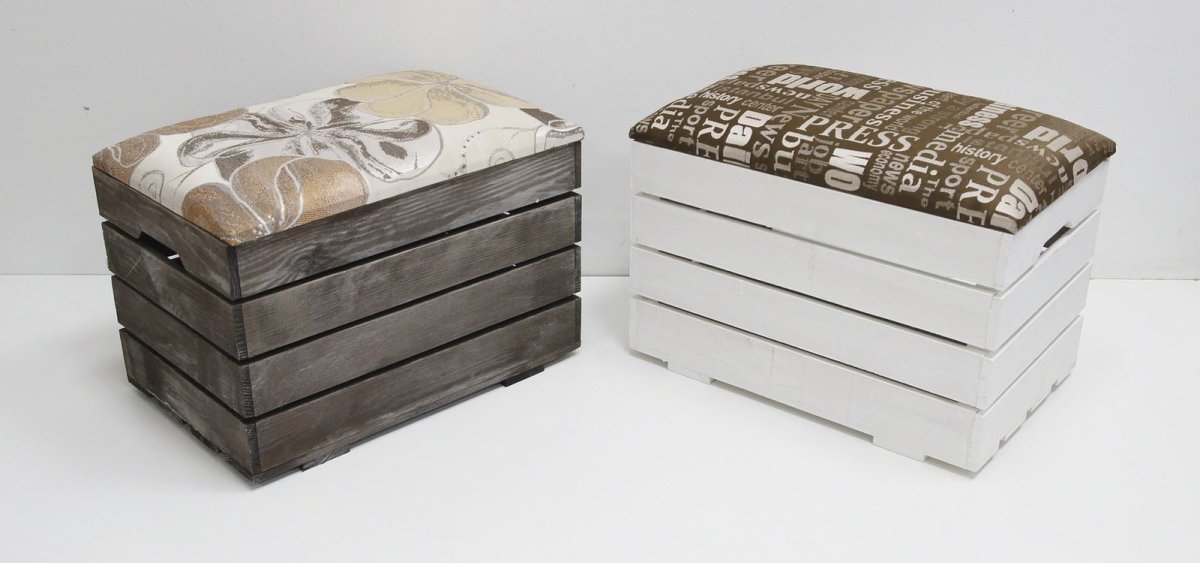 Пуфик из ящика