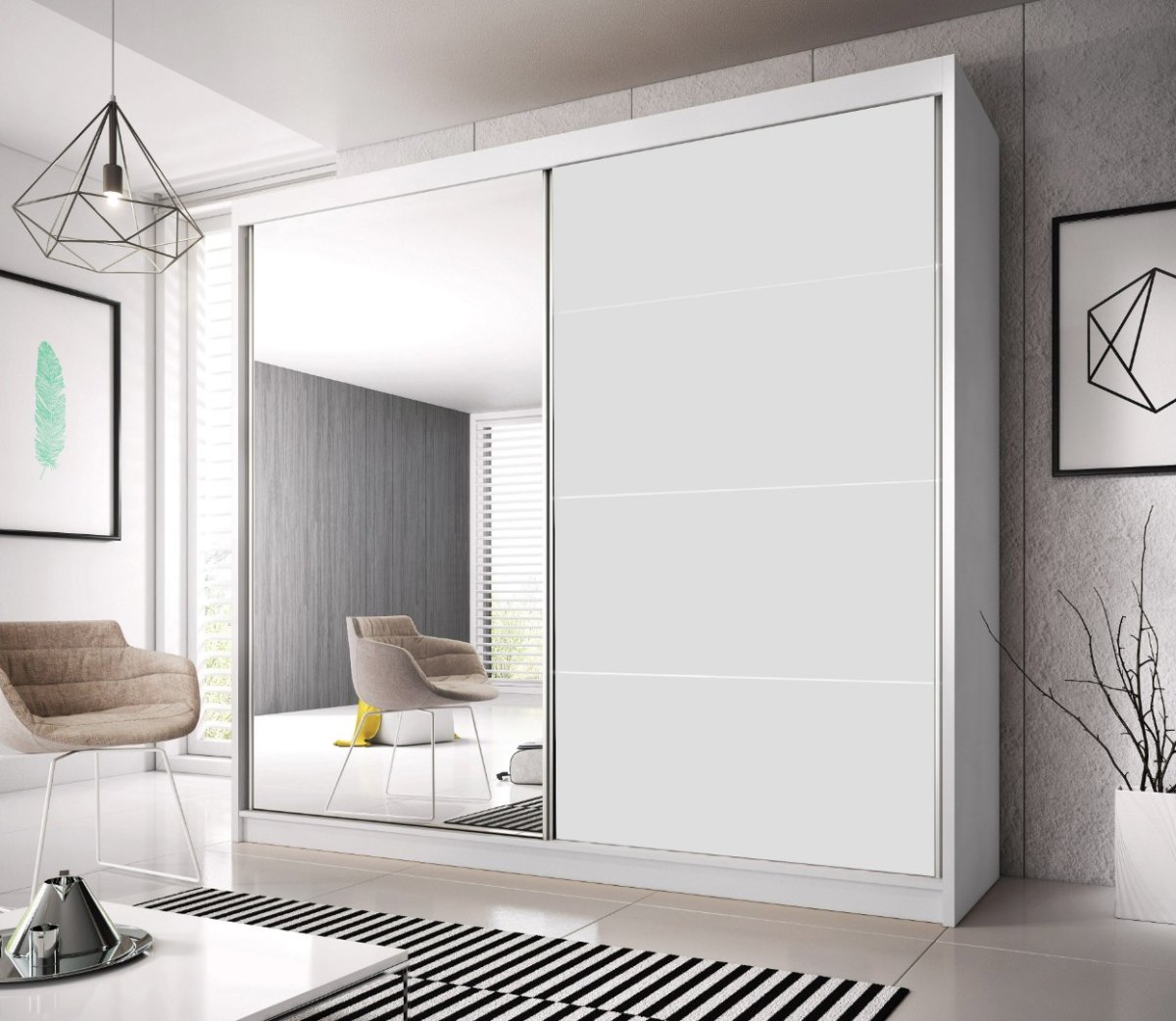 Шкаф-купе Альба White