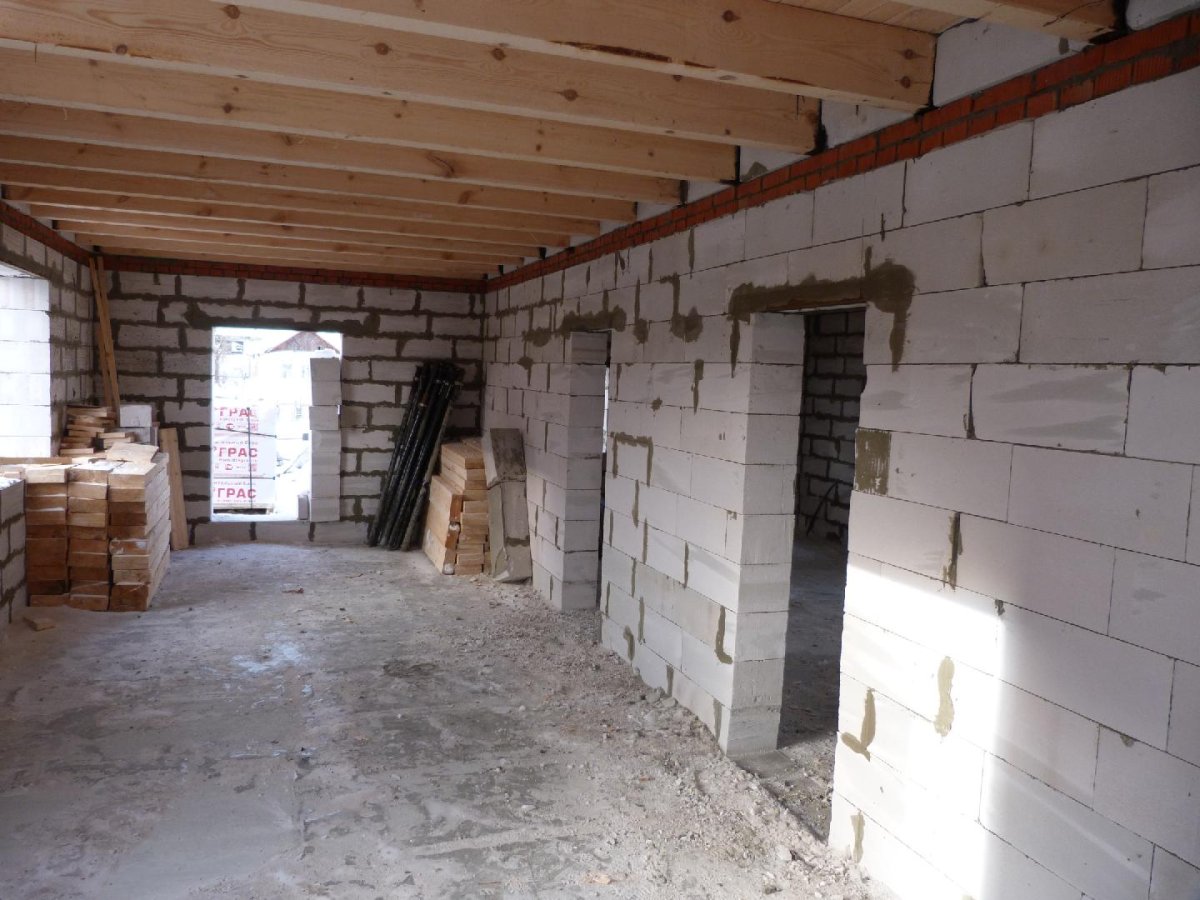 Сарай из пеноблоков