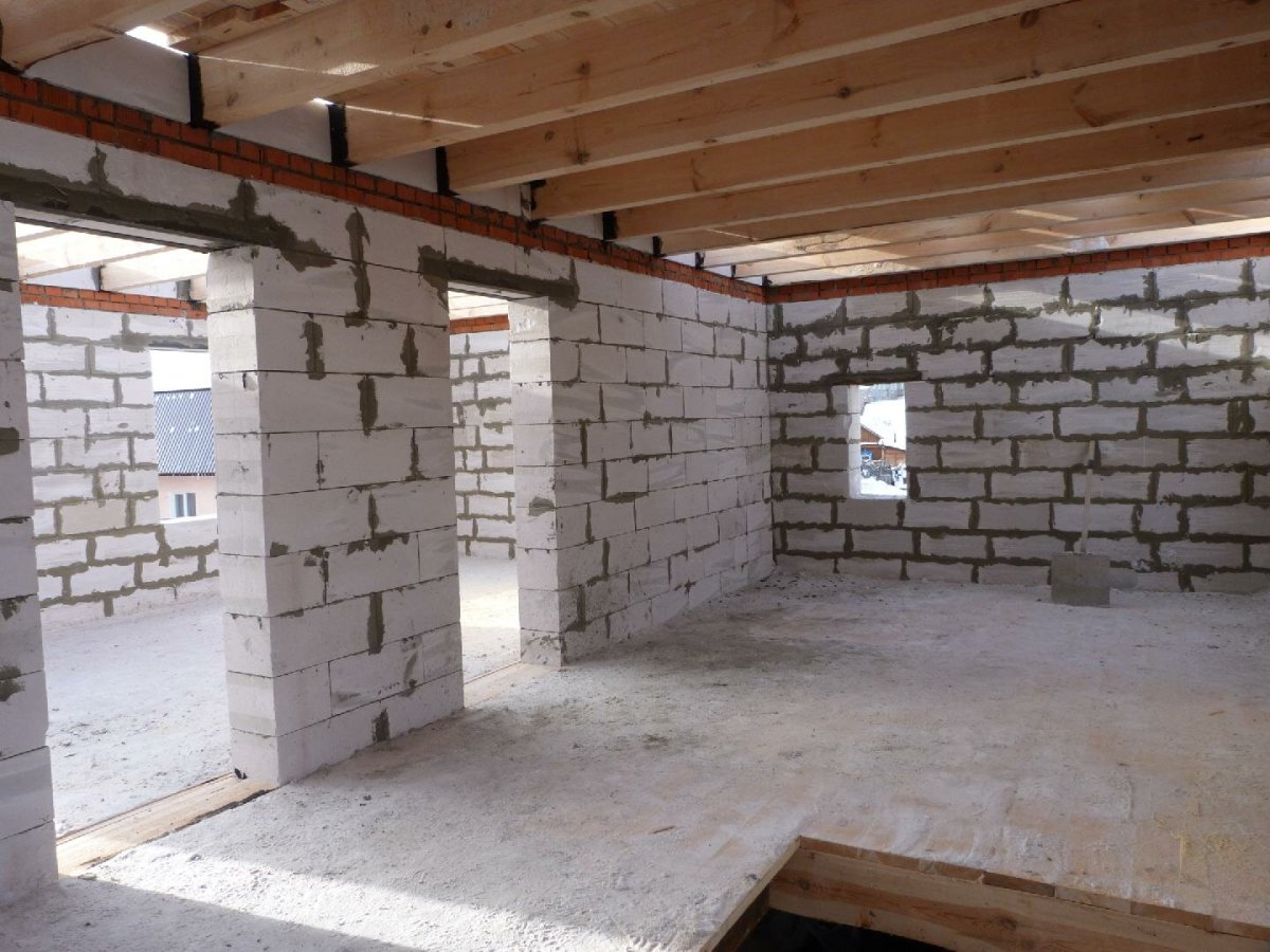 Гараж из газосиликатных блоков