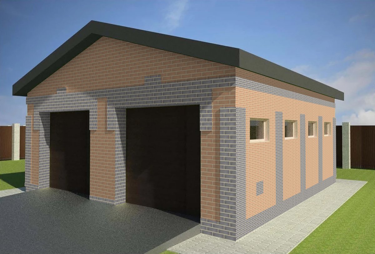 Гараж из сибита