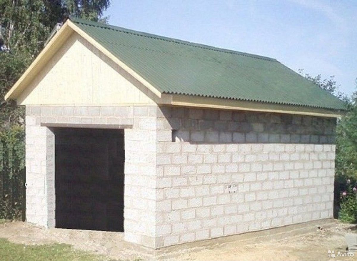 Сарай из пеноблоков 4x3