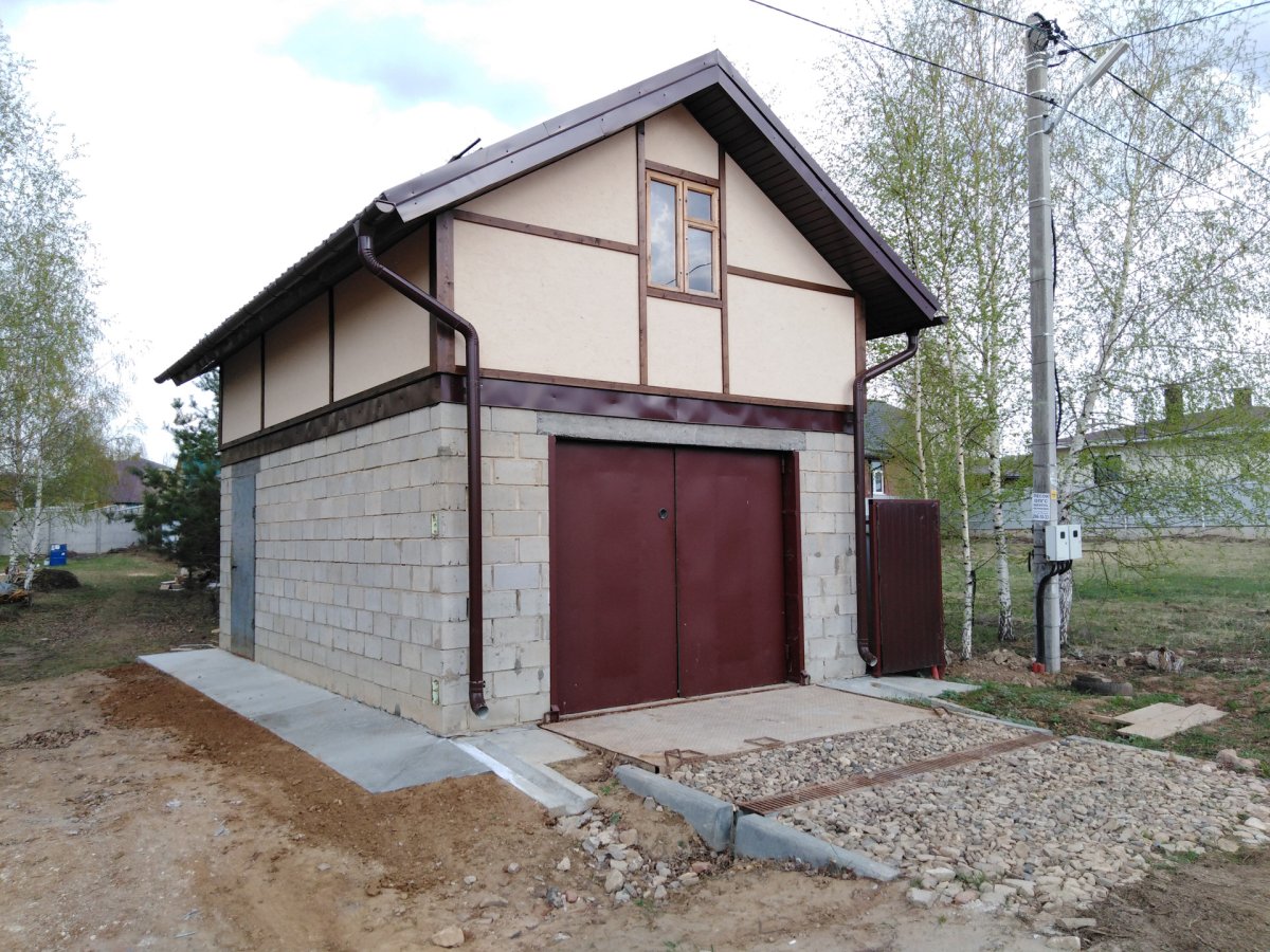 Гараж с мансардой проекты