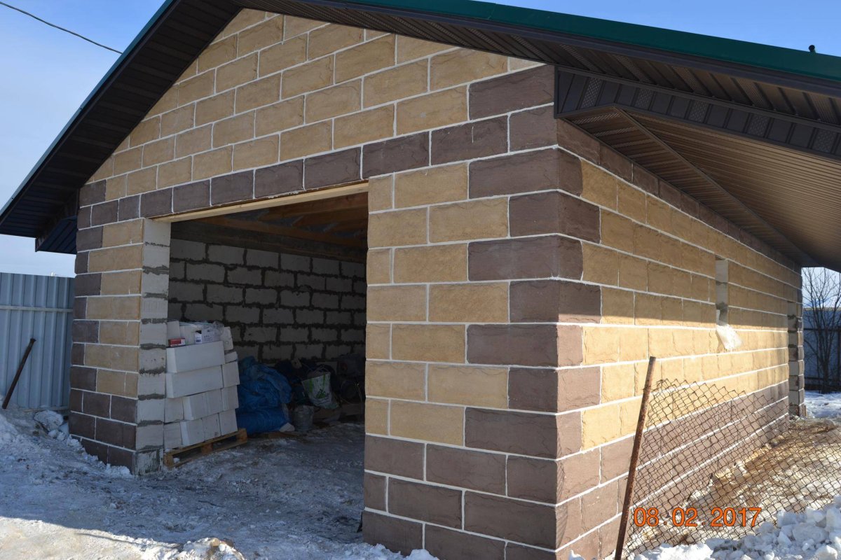 Гараж из газосиликатных блоков