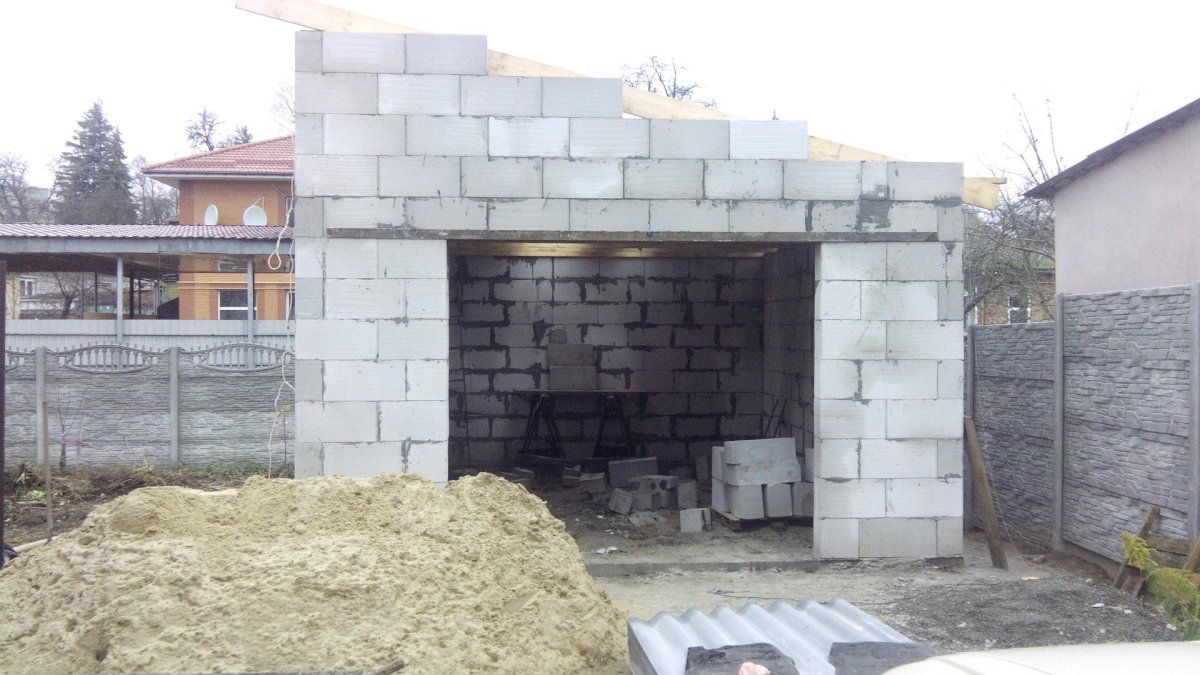 Самый дешевый блок для строительства гаража