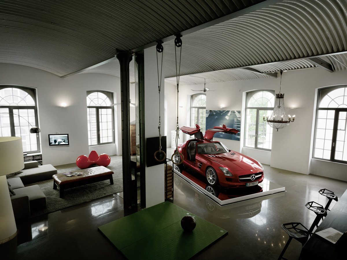 Красивый гараж