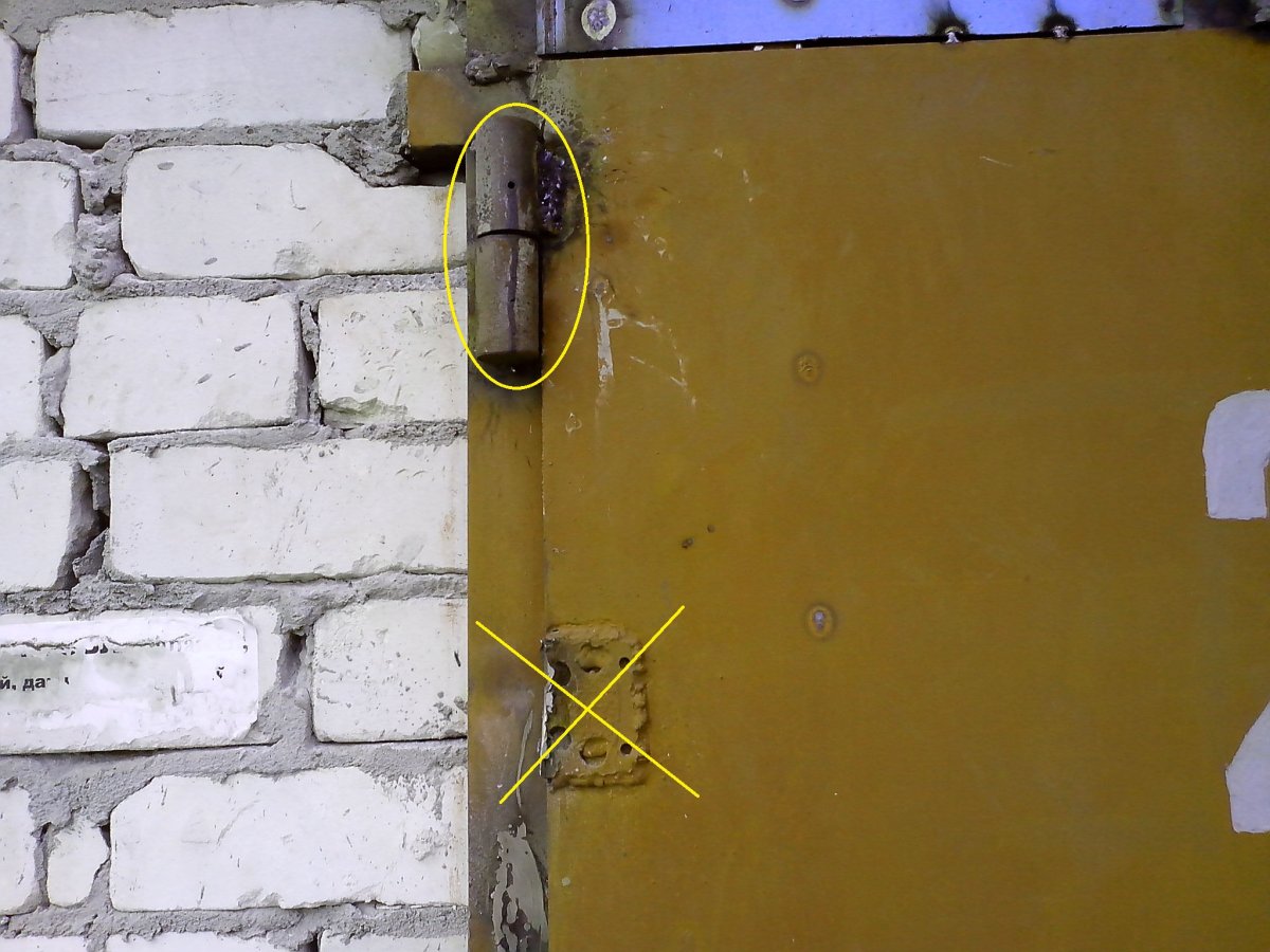 Крепеж для гаражных ворот