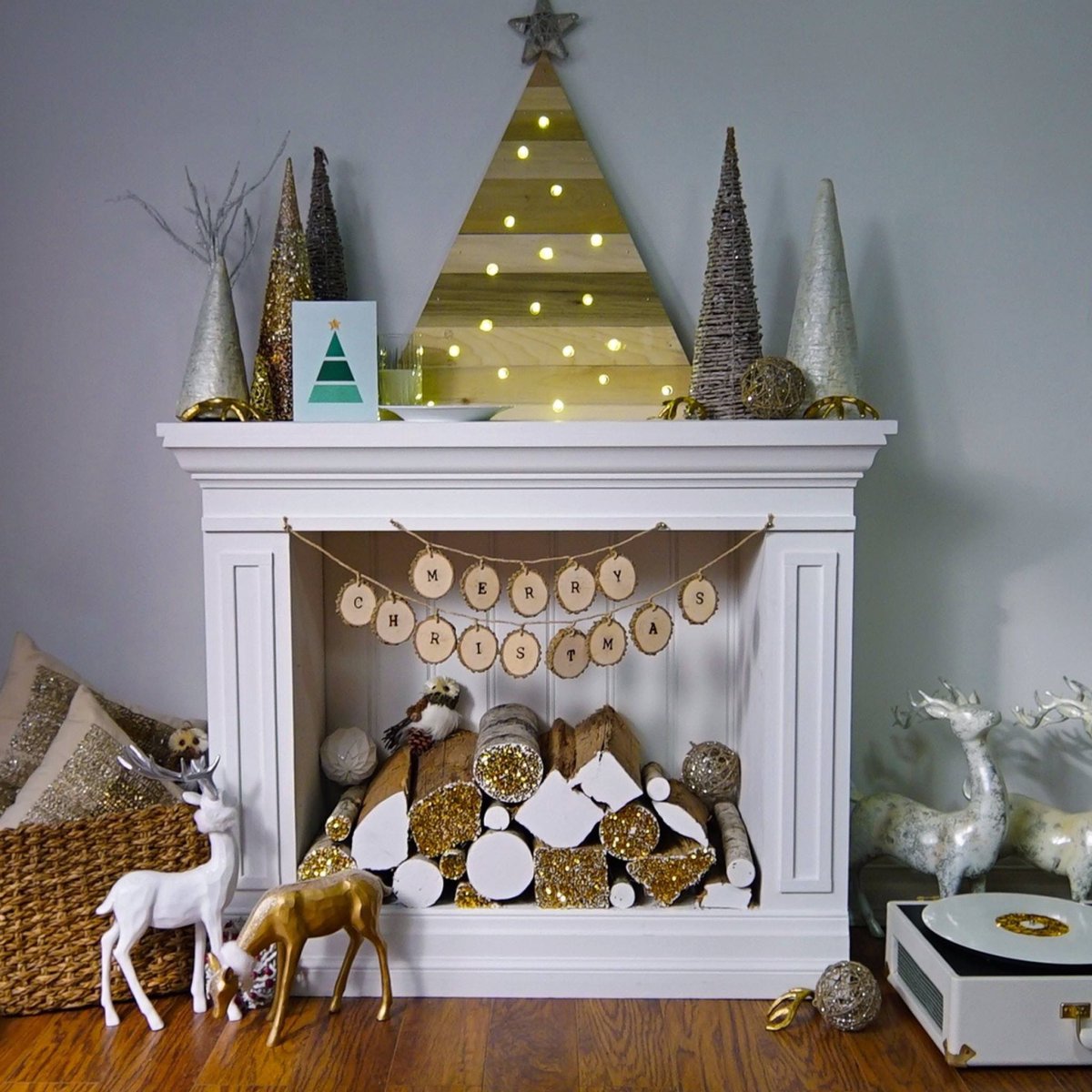 Камин из коробок