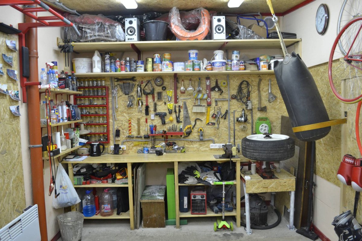 Гараж внутри