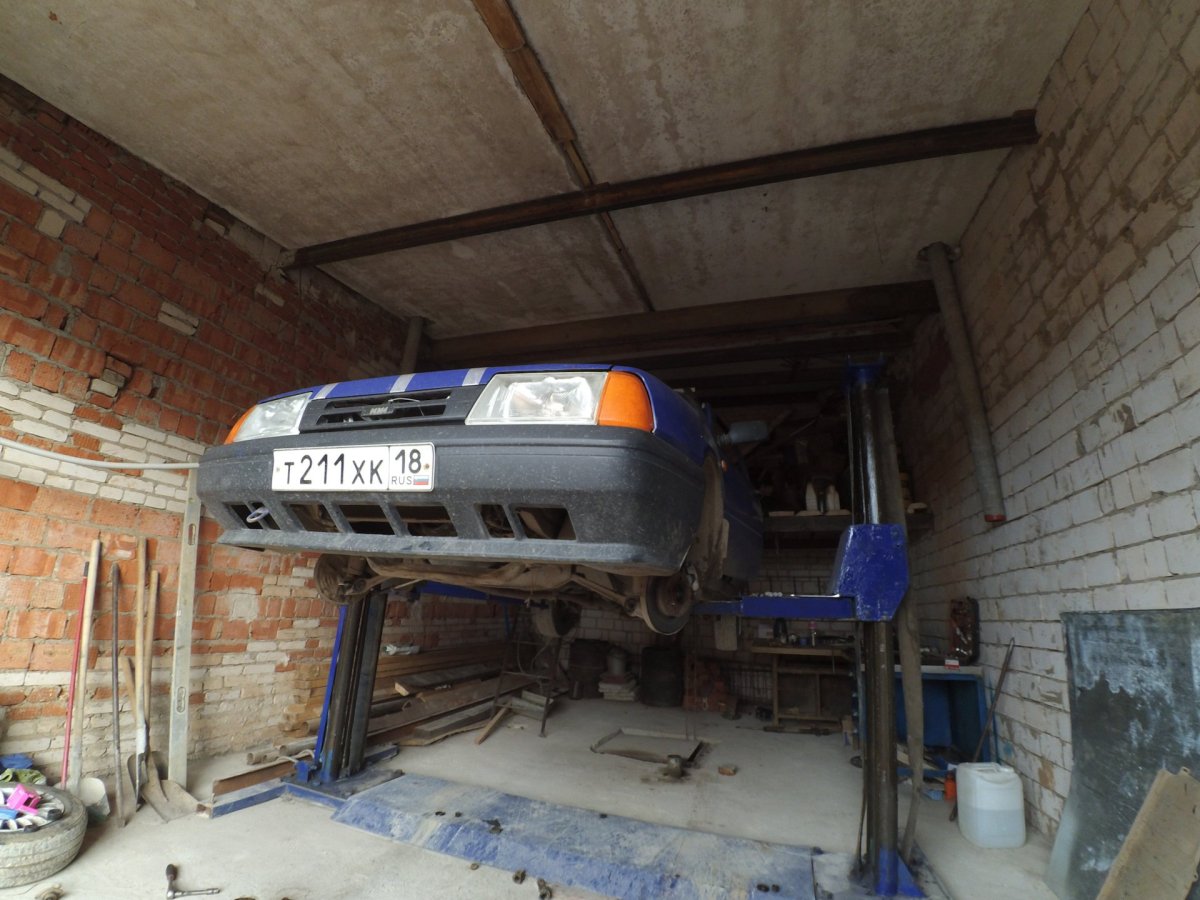 Подъемник в гараже 6 на 4