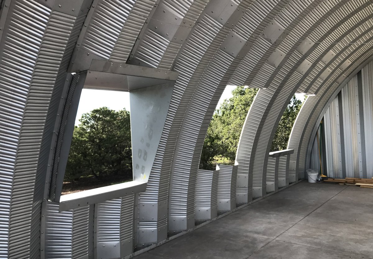 Арочный бескаркасный дом