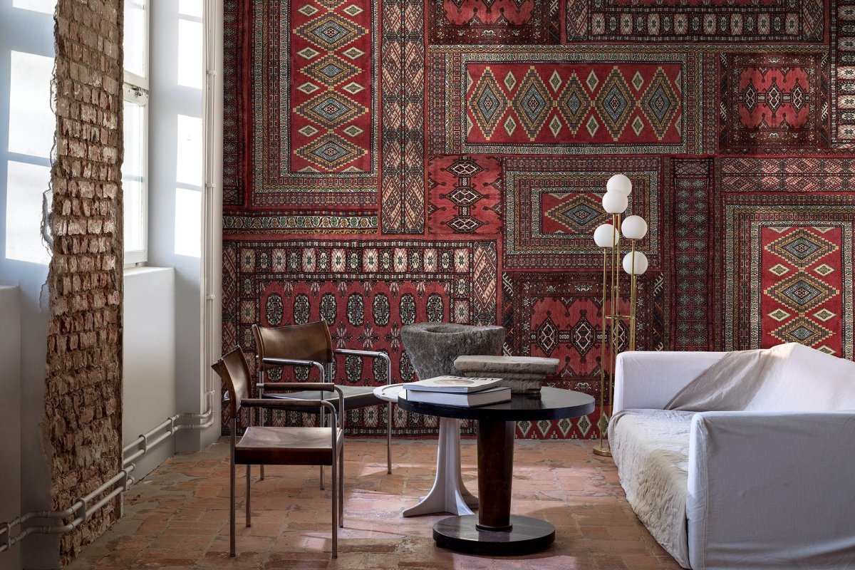 Ковер на стене в современном интерьере