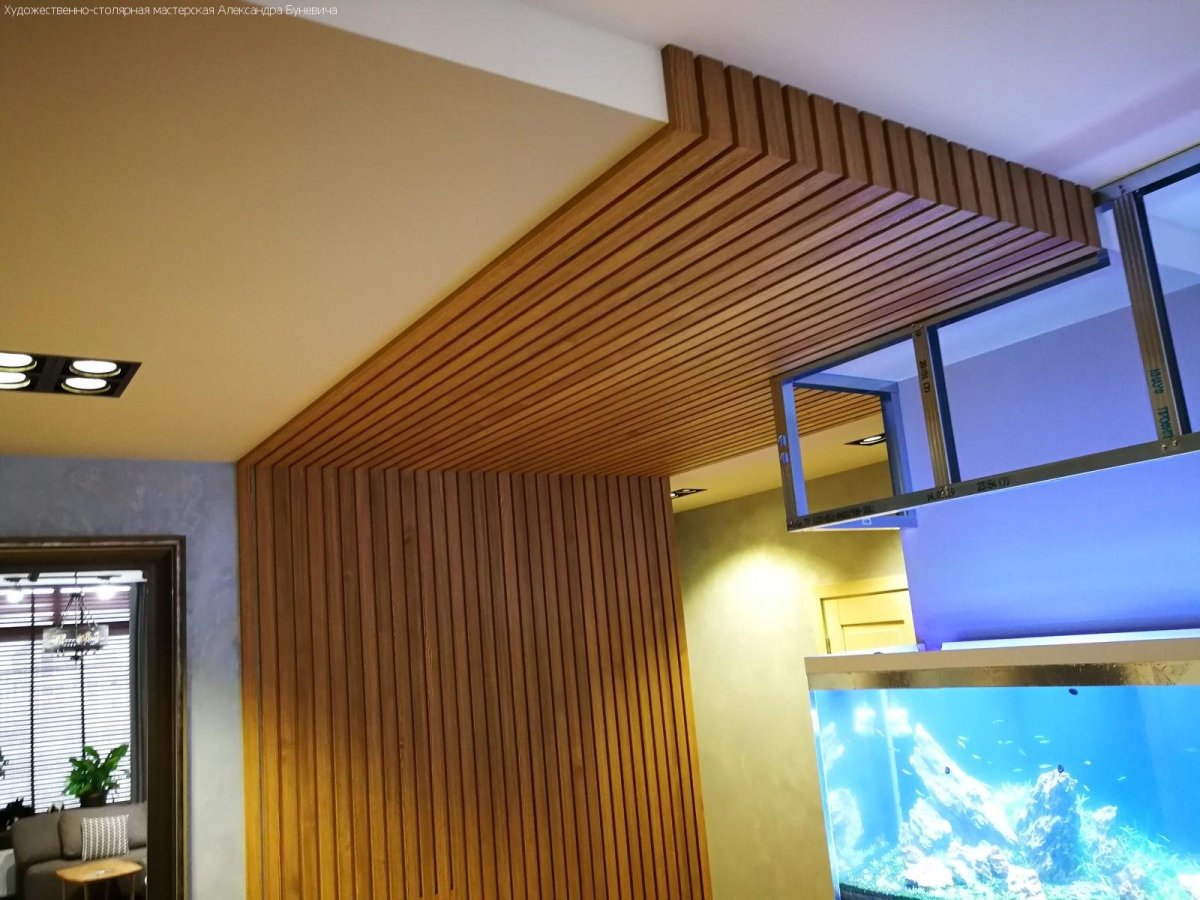 Рейки на потолок деревянные