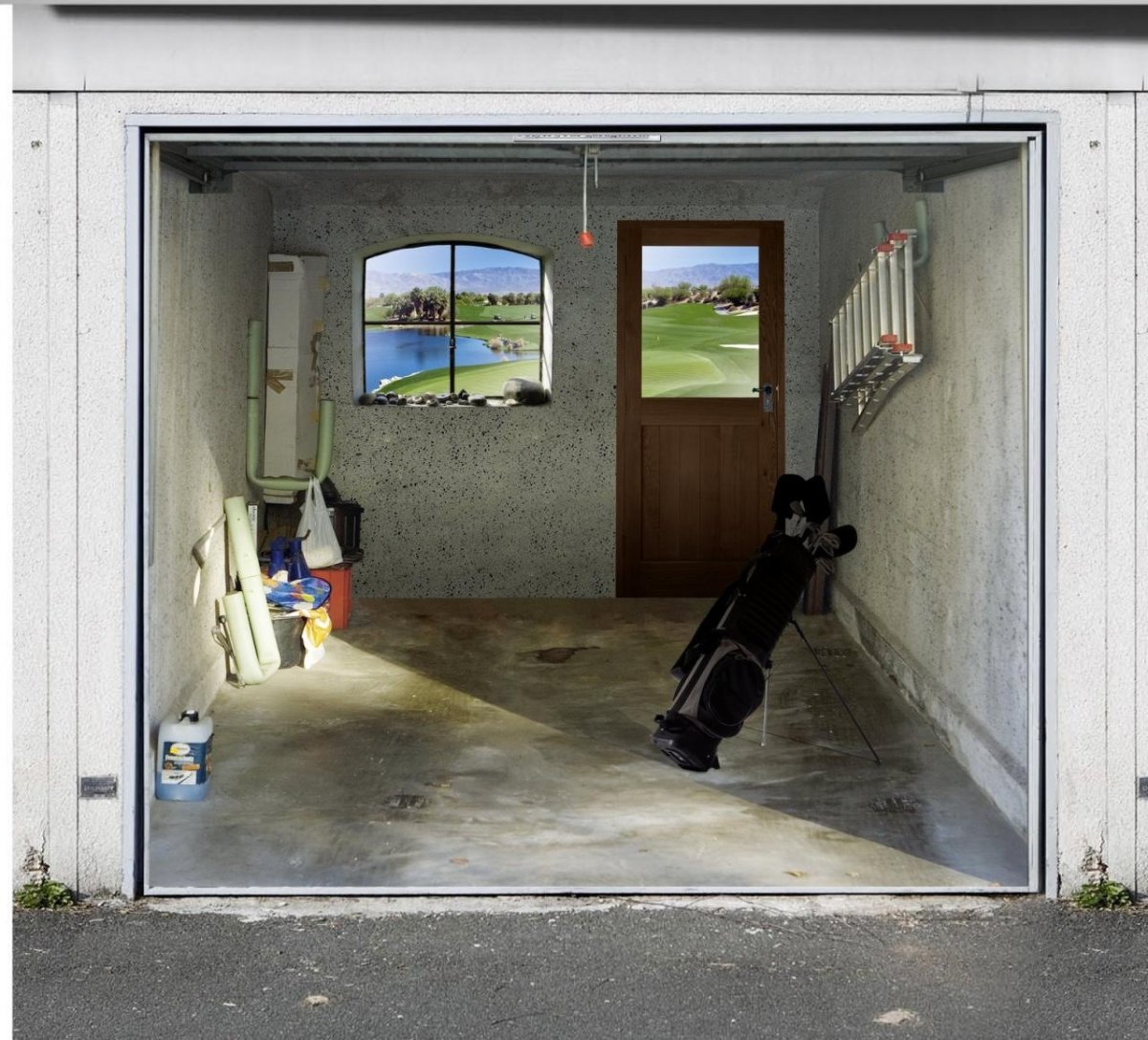 Креативные ворота гаража