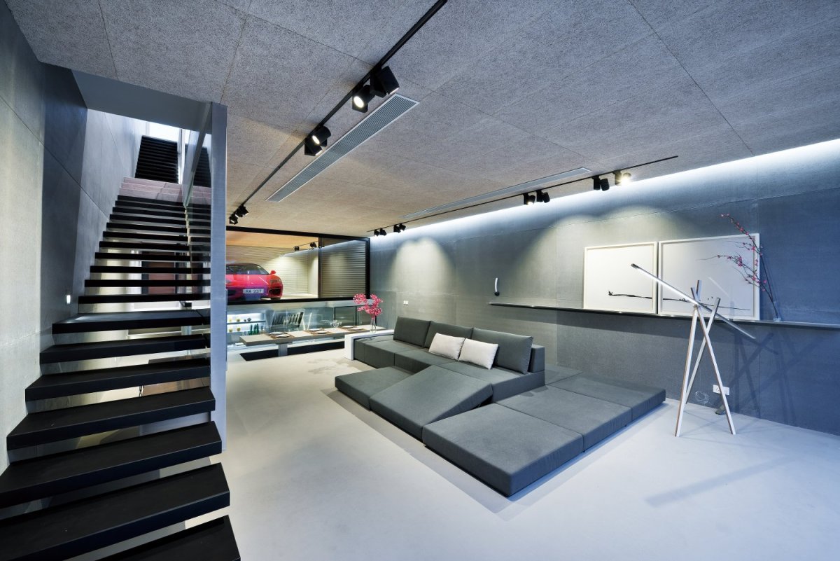 Современный гараж интерьер