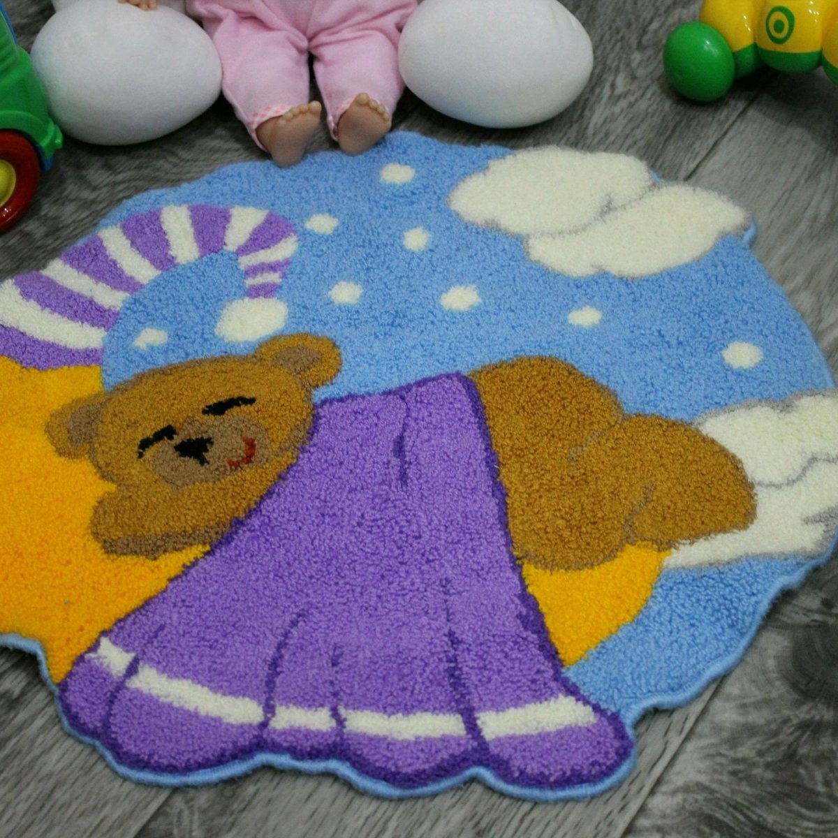 Детский коврик мишка