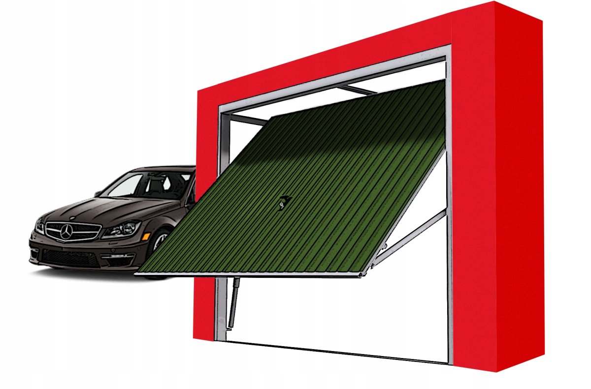 Подъемно-поворотные ворота Berry монтаж