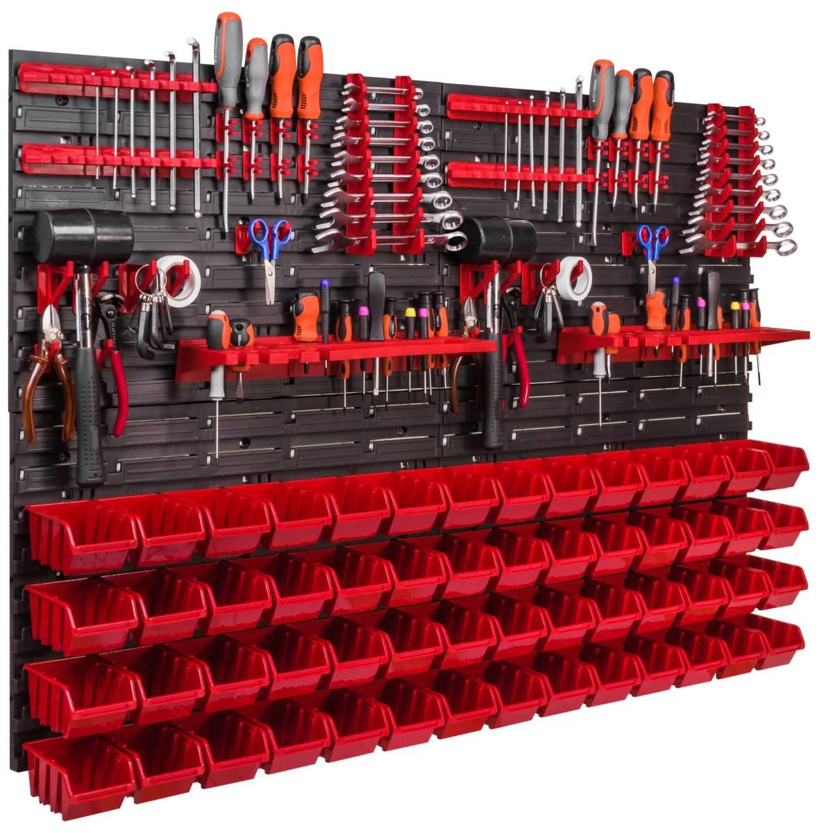 Панельный органайзер для инструментов, с 28 штабелируемыми