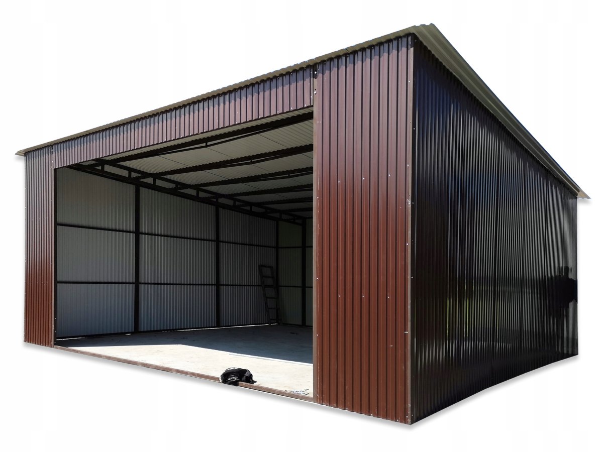 Односкатный ангар 9х12