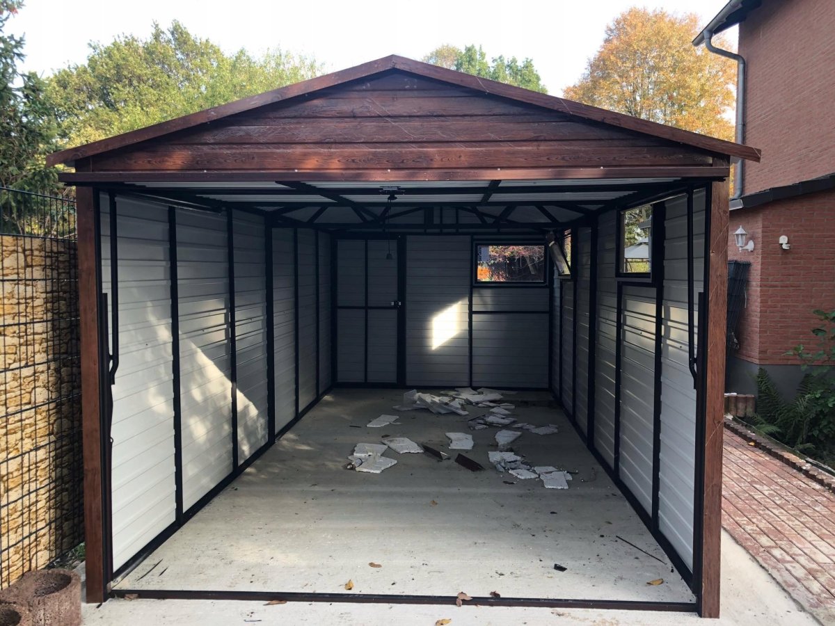 Металлический гараж 3х6