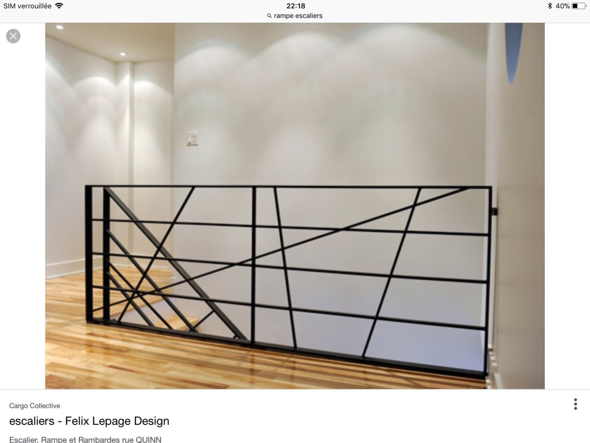 Перила лофт для лестниц из металла