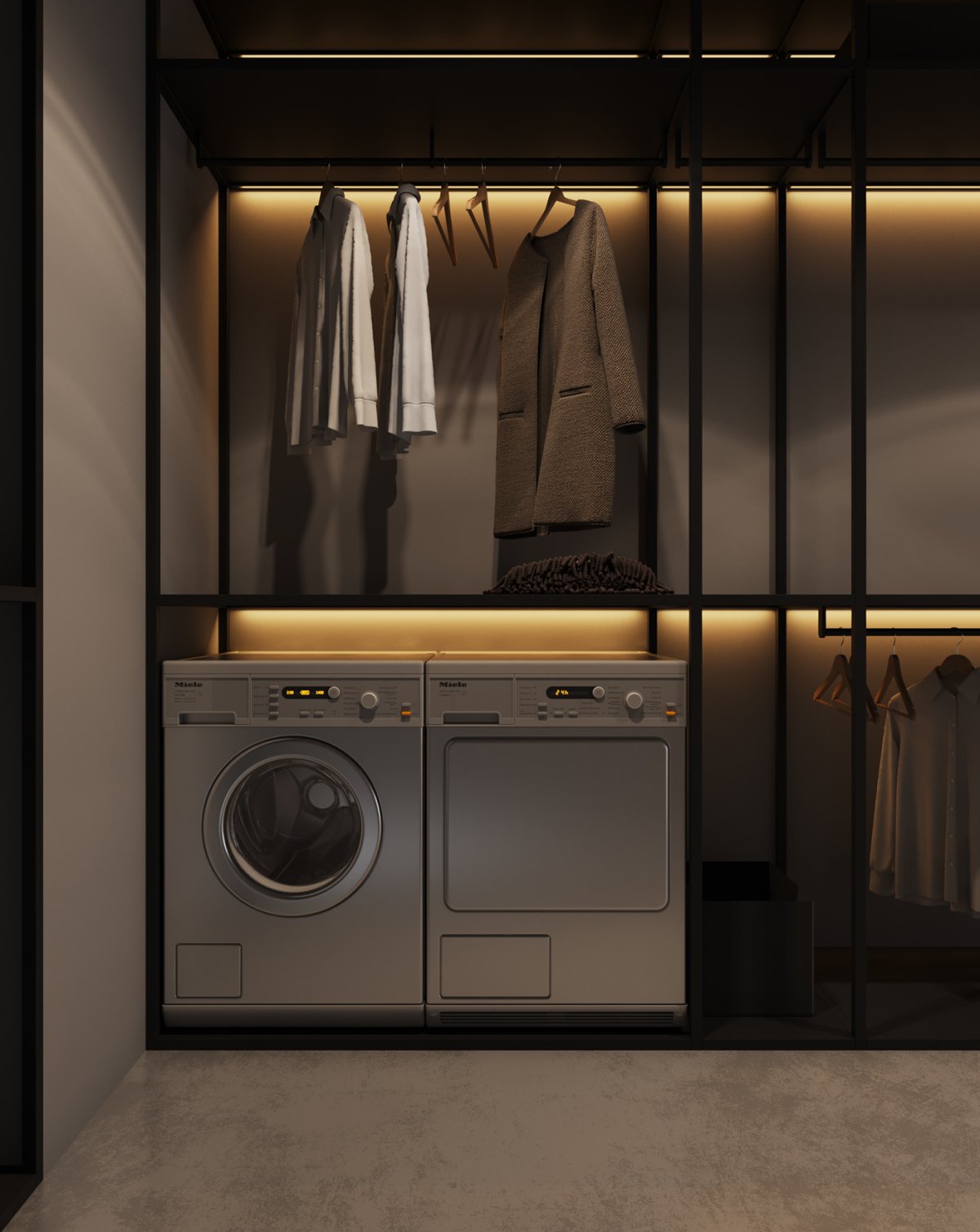 Гардеробная с постирочной