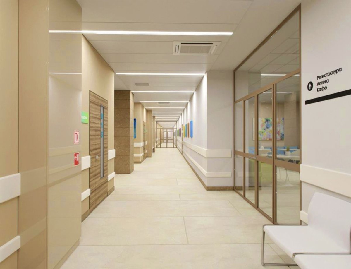 Современная больница интерьер
