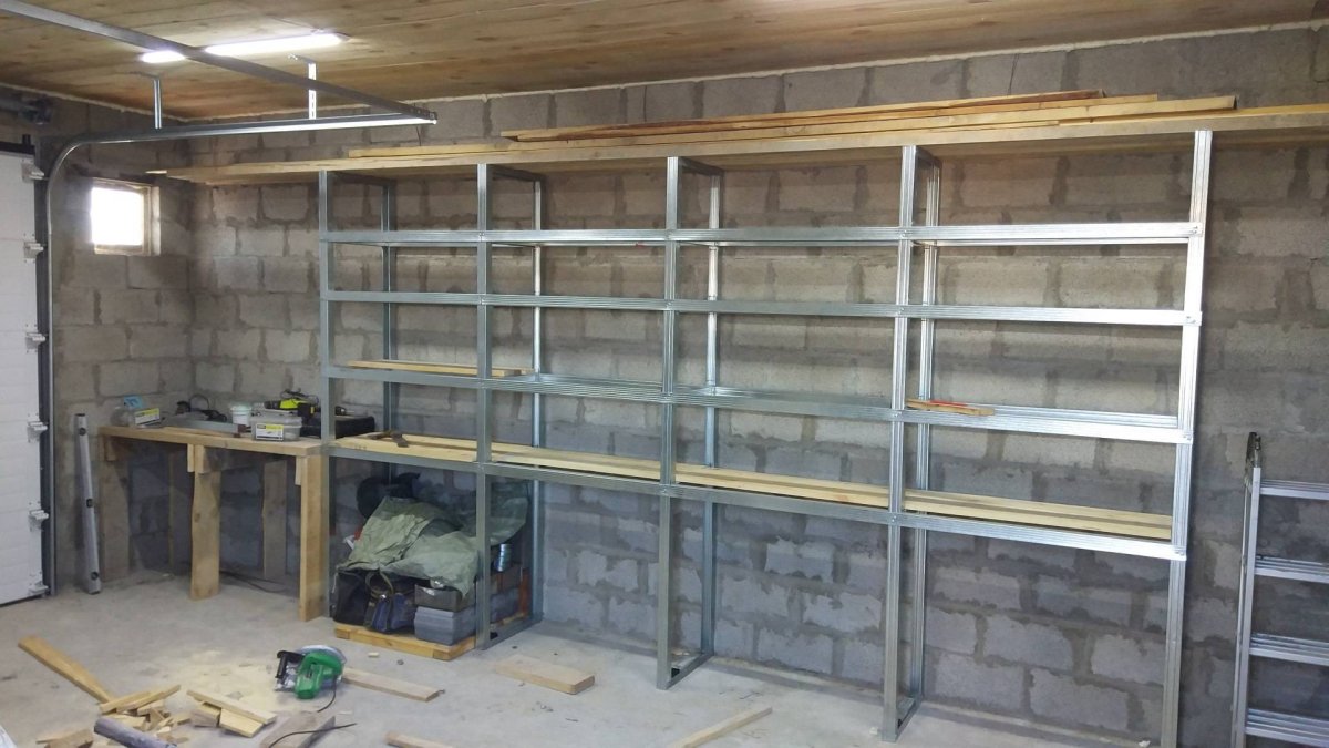 Полки в гараже