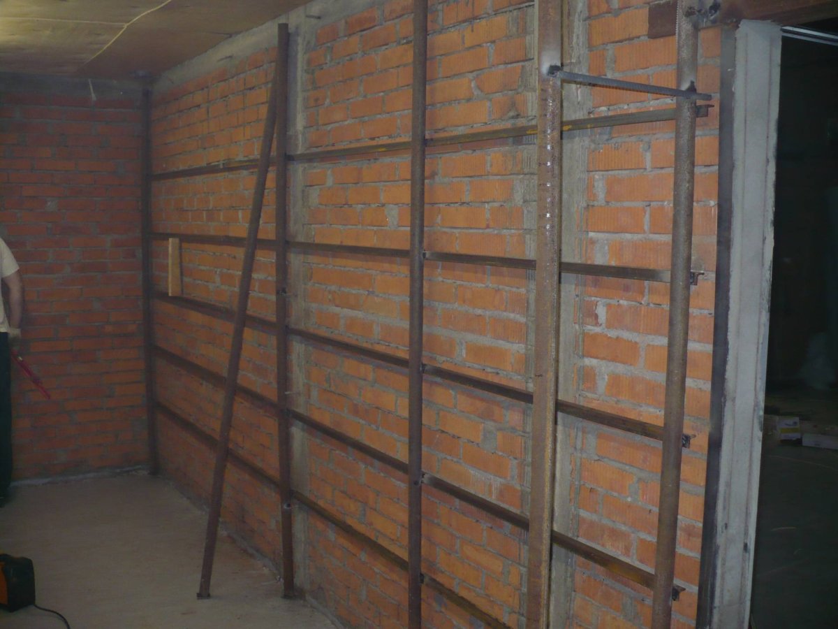 Полки в гараж из профильной трубы