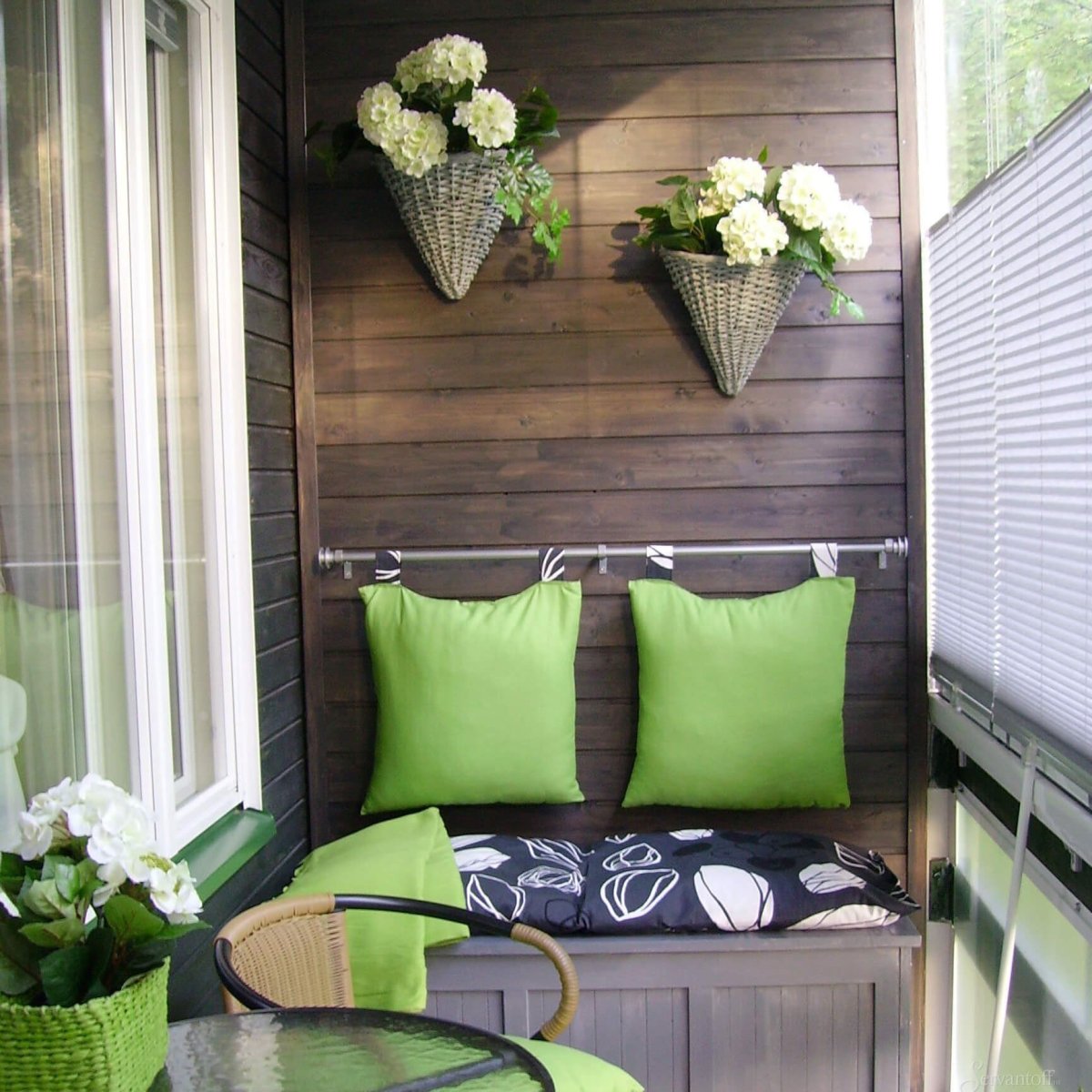 Балкон в стиле икеа