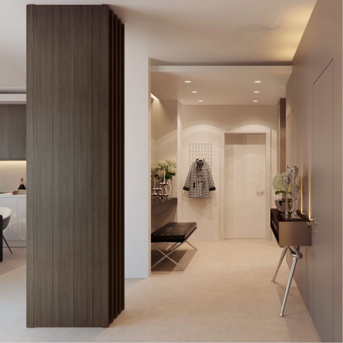 Гостиная и прихожая в современном