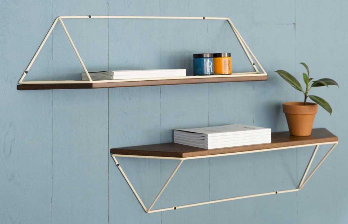 Настенные полки алюминиевые