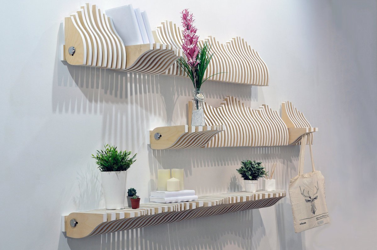 Полка в скандинавском стиле